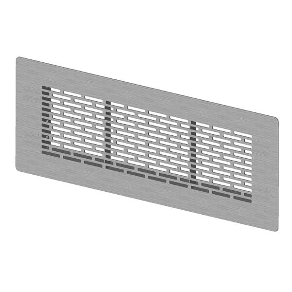 grila ventilatie 350x130 din otel periat pentru plenum pardoseala profi-air tunnel