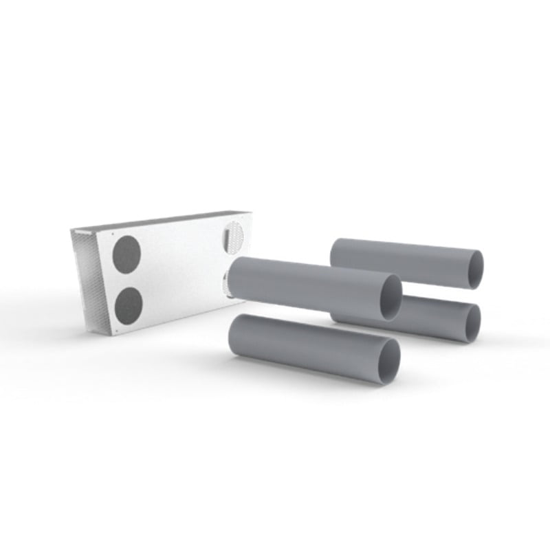 kit grila externa si tuburi cu diametru de 125 mm