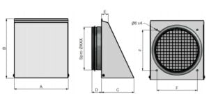 schita grila ventilatie admisie