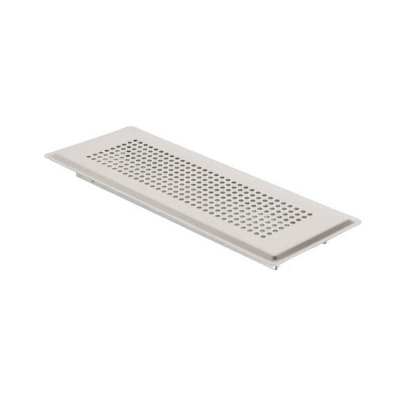 grila ventilatie de pardoseala din otel vopsit alb brink