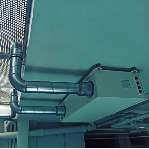 Recuperator caldura Helty Flow M150 instalat pe perete