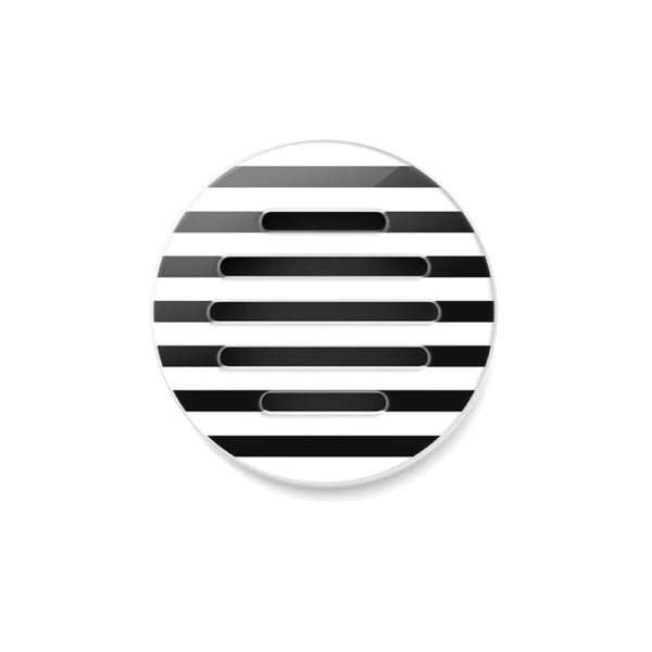 grile ventilatie profi air starline twist circular negru alb