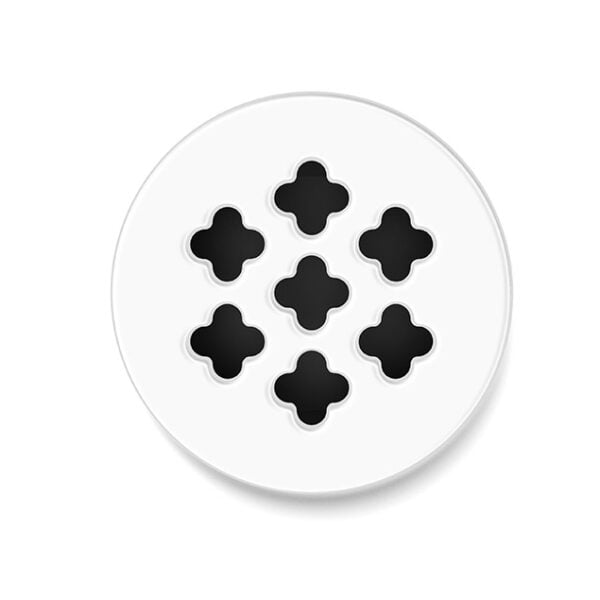 grile ventilatie starline cross circle alb