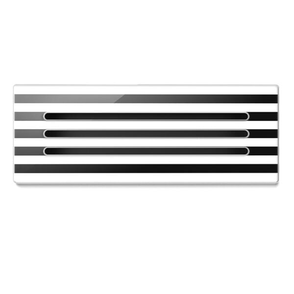 grila ventilatie profi air starline horizon alb cu negru FRA.78300673