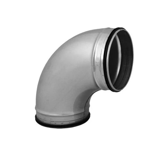 cot circular din otel galvanizat pentru ventilatie la 90 grade