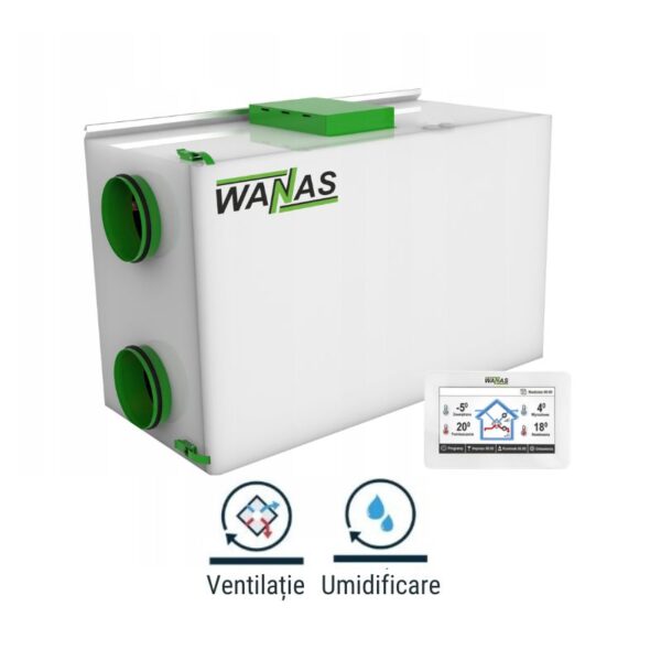 centrala ventilatie cu recuperare de caldura si umiditate Wanas Combo Light, 430, 630
