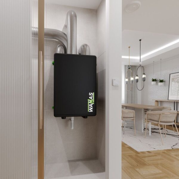 unitate de ventilatie curecuperare de caldura wanas black 300v instalat in camera