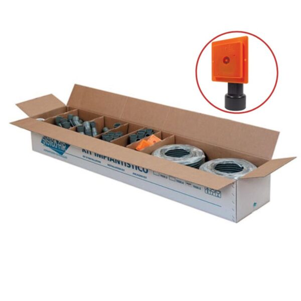 kit instalare aspirator centralizat sistemair cu priza dreptunghiulara